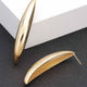 GUGGENHEIM Curved Metal Vintage Stud Earrings: BYMANYC ® New York-0