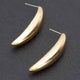 GUGGENHEIM Curved Metal Vintage Stud Earrings: BYMANYC ® New York-1