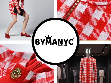 Gingham Chic Knit • UPPER EAST Neue Kollektion BYMANYC ® New York