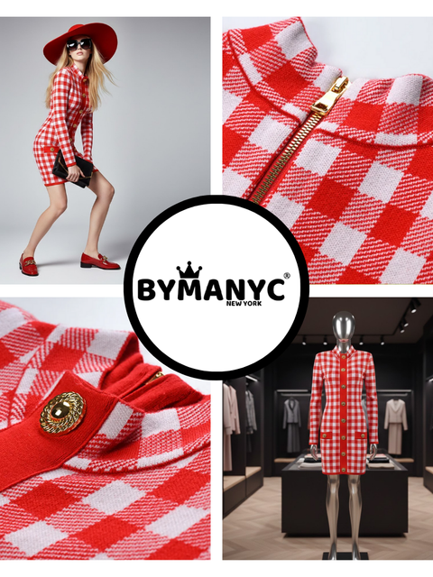 Gingham Chic Knit • UPPER EAST Neue Kollektion BYMANYC ® New York