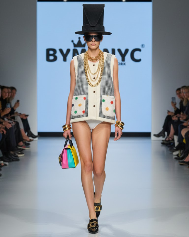 Graphic Reversible Eco-Vest • MADISON New Collection BYMANYC ® New York-0