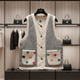 Graphic Reversible Eco-Vest • MADISON New Collection BYMANYC ® New York-1