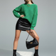 Grüner Chunky-Knit-Pullover CHELSEA: Neue Kollektion COUTURE in NOLITA – BYMANYC ® New York