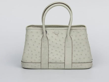 Genuine Ostrich Skin Leather Small Tote Bag-3