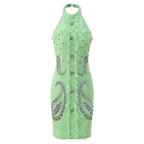 Halter Neck Party Mini Dress, 'Heavy Industry' Style, Meatpacking District, BYMANYC New York. - ModeEcho