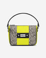 Couture Vegan Vertical Band Handbag | Amarillo