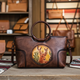 Modische Schultertasche aus Vintage-Leder mit rundem Henkel – Geräumig und Stilvoll