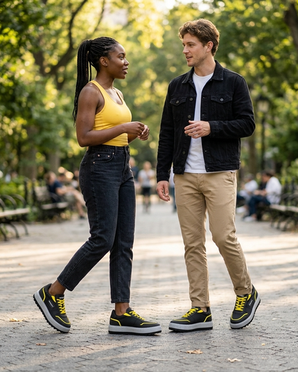 Vegane Sneakers BROOKLYN SPIRIT Negro – Unisex