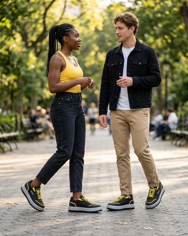 Vegane Sneakers BROOKLYN SPIRIT Negro – Unisex