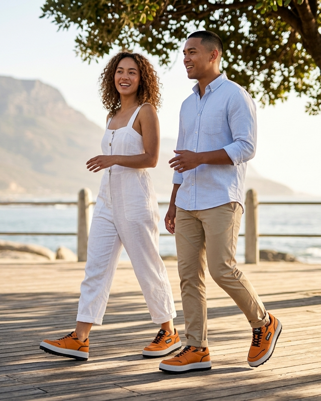 Vegane Sneakers FLATIRON PRIDE Naranja – Unisex