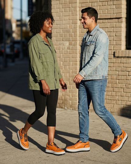 Vegane Sneakers FLATIRON PRIDE Naranja – Unisex