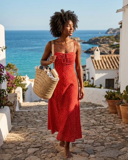 SES COVETES Kleid IBIZA – Red