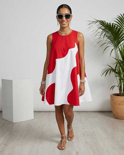 CANNES Sommerkleid FRANCE – Red