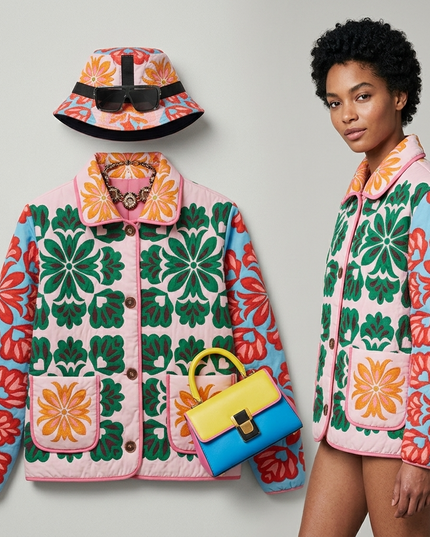 Liberty Floral Gesteppte Eco-Jacke | Printed Pattern | Damen | NYFW