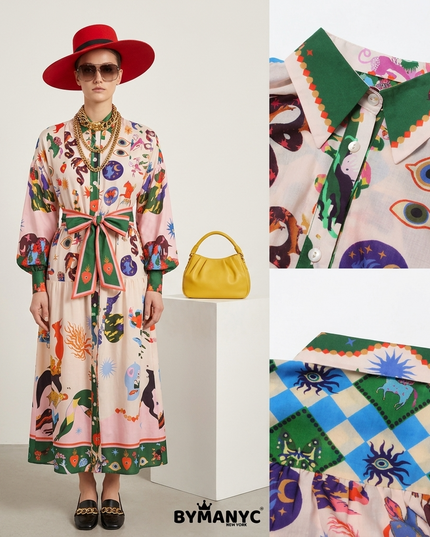 Maxi-Kleid Dreamlike Artistic Print | New Collection | Damen