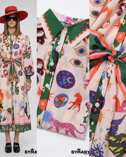 Maxi-Kleid Dreamlike Artistic Print | New Collection | Damen