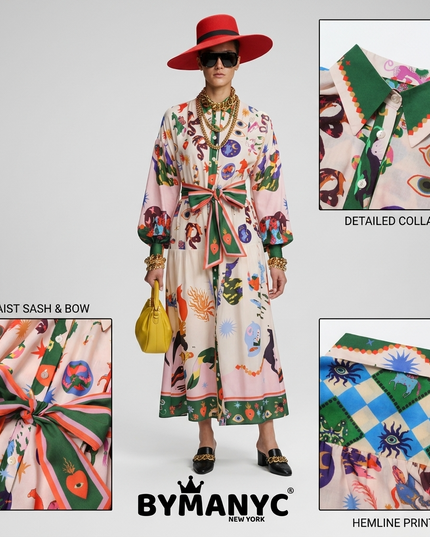 Maxi-Kleid Dreamlike Artistic Print | New Collection | Damen