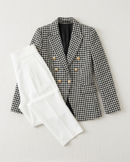 Damen Blazer PARK AVE Hahnentritt New Collection WALL STREET