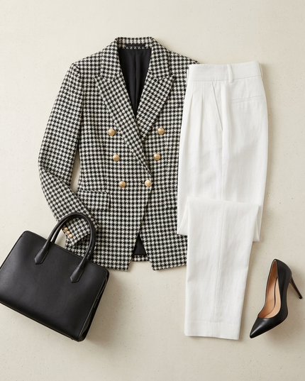 Damen Blazer PARK AVE Hahnentritt New Collection WALL STREET