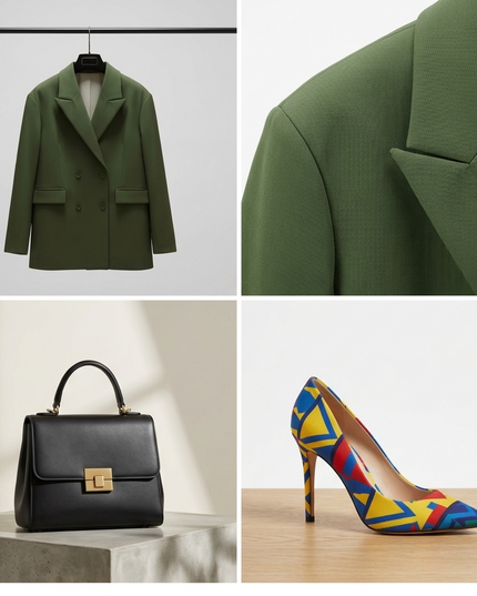 Modernist Blazer Eco Jacket | DUMBO | Dark Green