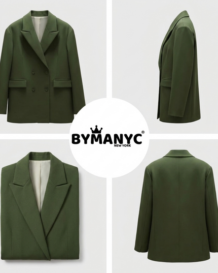 Modernist Blazer Eco Jacket | DUMBO | Dark Green