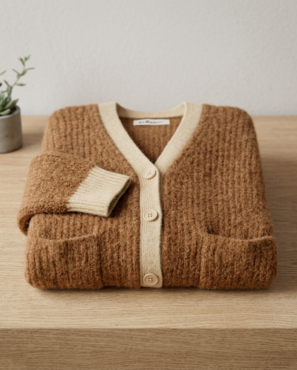 Damen Cardigan Murray Hill | Caramel Apricot
