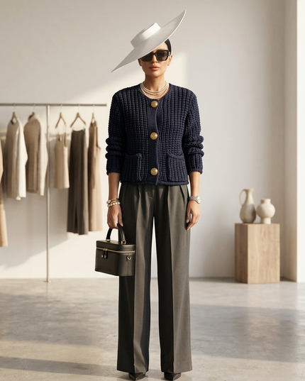 Damen Strickjacke Upper East Side | Indigo | New Collection
