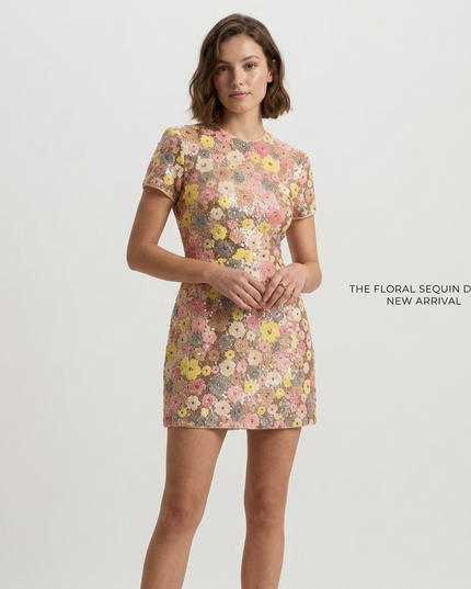 Damen Pailletten-Minikleid Times Square | Partykleid