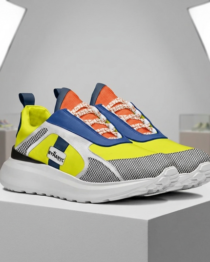 💟  Vegan Sport Sneaker DUMBO | Amarillo (Gelb) | Unisex | Handgefertigt in Italien