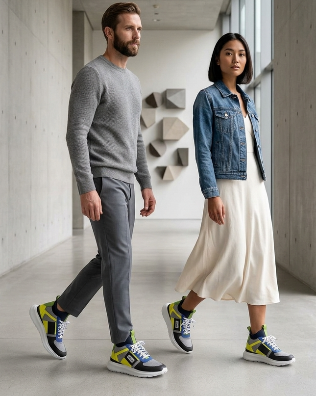 Vegan Sport Sneaker MEATPACKING | Amarillo (Gelb) | Unisex | Handgefertigt in Italien