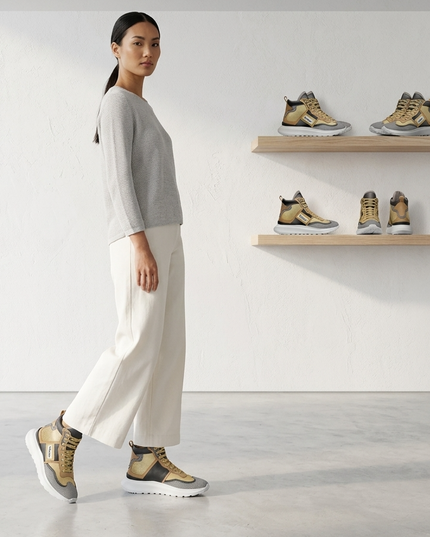 💟 Vegan Sport Sneaker MIDTOWN | Dorado (Gold) | Unisex | Handgefertigt in Italien