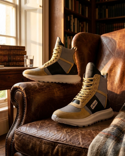 💟 Vegan Sport Sneaker NOLITA | Dorado (Gold) | Unisex | Handgefertigt in Italien