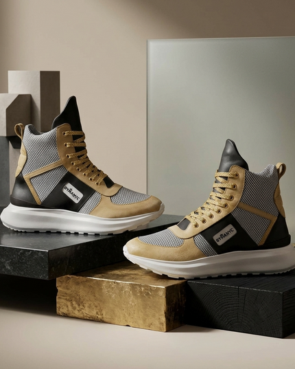 💟 Vegan Sport Sneaker NOLITA | Dorado (Gold) | Unisex | Handgefertigt in Italien