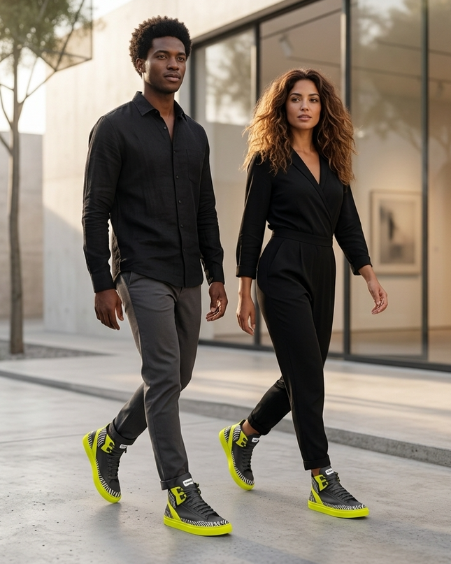 Queens Couture High Top Sneaker | Grün (Verde) | Unisex | Limited Edition