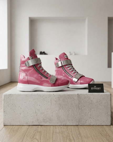 💟 High Top Sneakers HARLEM Couture |Unisex | Handgefertigt in Italien