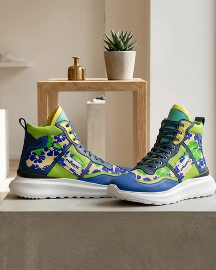 💟 High Top Sneakers BRONX Couture |Unisex | Handgefertigt in Italien