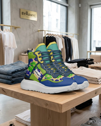 💟 High Top Sneakers BRONX Couture |Unisex | Handgefertigt in Italien