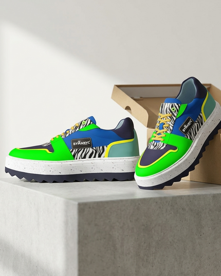 💟 Ethical Sneakers COUTURE | Verde (Grün) | Unisex | Handgefertigt in Spanien