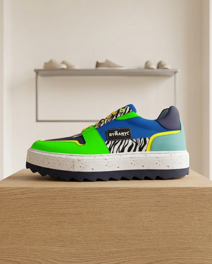 💟 Ethical Sneakers COUTURE | Verde (Grün) | Unisex | Handgefertigt in Spanien