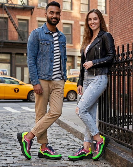 💟  Madison Luxe Drop Vegan Sneakers | Unisex | Handgefertigt in Italien