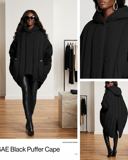 💟  Cape Coat FINANCIAL DISTRICT COUTURE