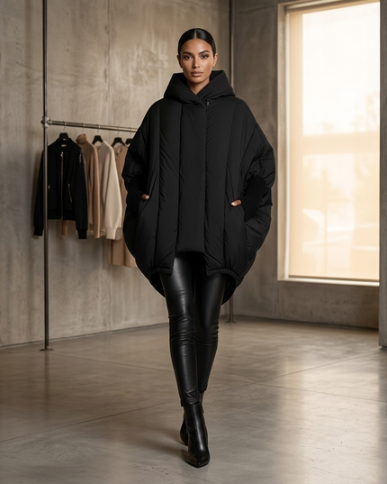 💟  Cape Coat FINANCIAL DISTRICT COUTURE