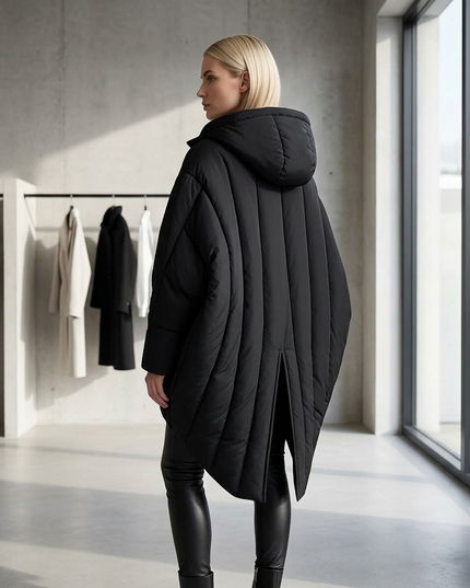 💟  Cape Coat FINANCIAL DISTRICT COUTURE