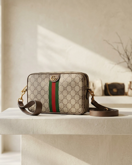 💟 GUCCI – Ophidia GG Supreme Crossbody Bag