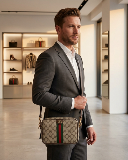 💟 GUCCI – Ophidia GG Supreme Crossbody Bag