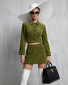 NOLITA Corduroy Jacke & Rock Set | Military Green | Prêt-à-Porter