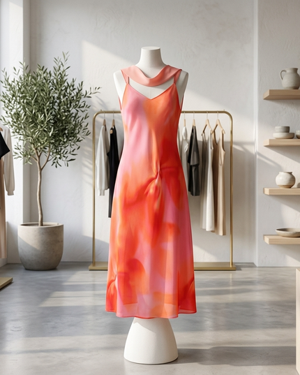 Damen Sommerkleid CALA TURQUETA Rosé – New Collection IBIZA