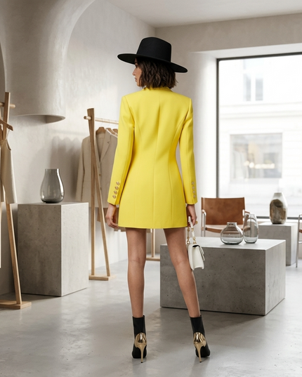 TRIBECA COUTURE Blazer-Kleid | Gelb