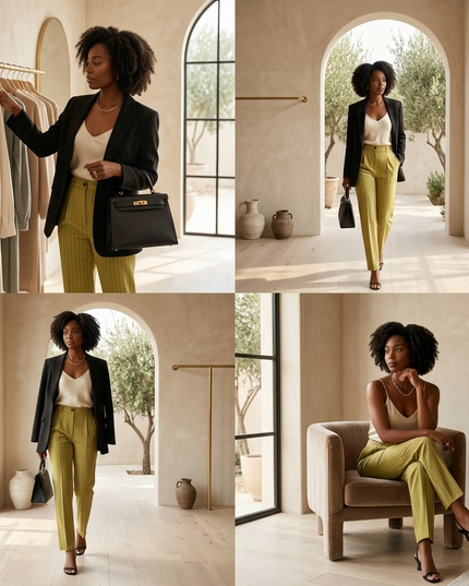 GRAMERCY Hose | Matcha | Damen