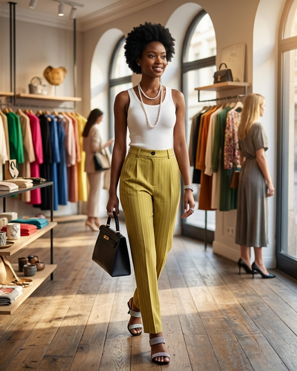 GRAMERCY Hose | Matcha | Damen